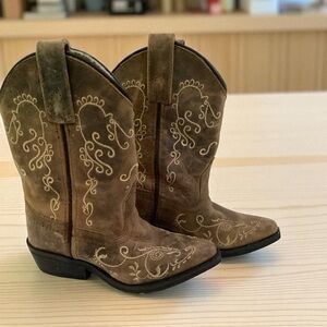 Smoky Mountain Jolene Leather Embroidered Western Boot 3754C Girls Size 8.5R